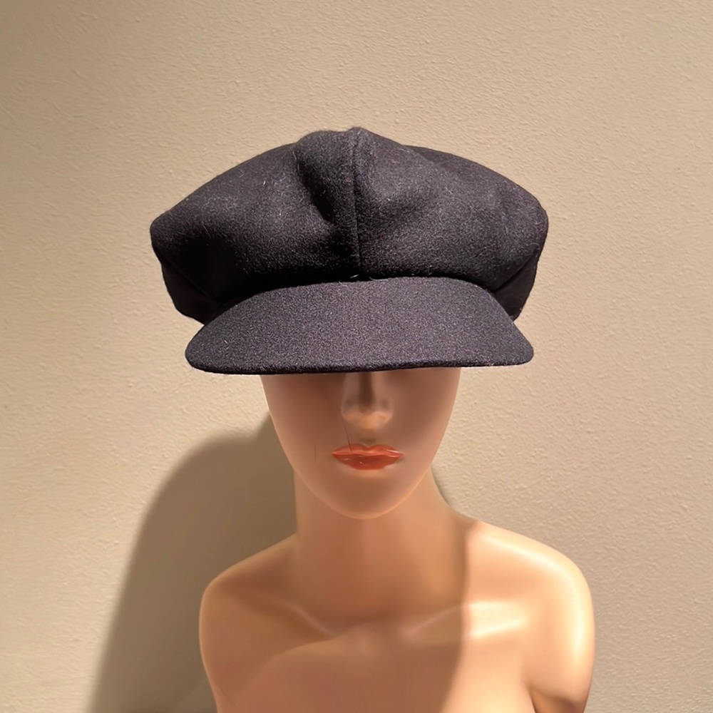 Unbranded Satin Lined Cabbie Hat In Black